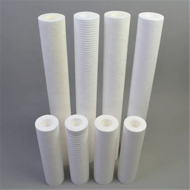 PP-F Sediment removal 1 5 10 25 microns water filters Melt blown PP cartridge polypropylene filter sponge for RO parts