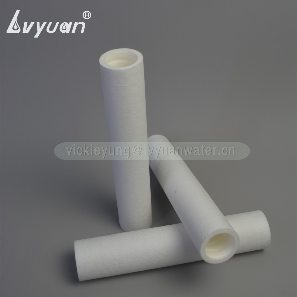Double layers microns filtration (5 micronx10 micron) spun polypropylene filter cartridge for water treatment purification