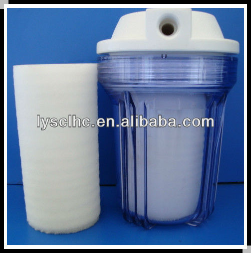 5" small water filter/pp filter cartridge/filter with transparent housing