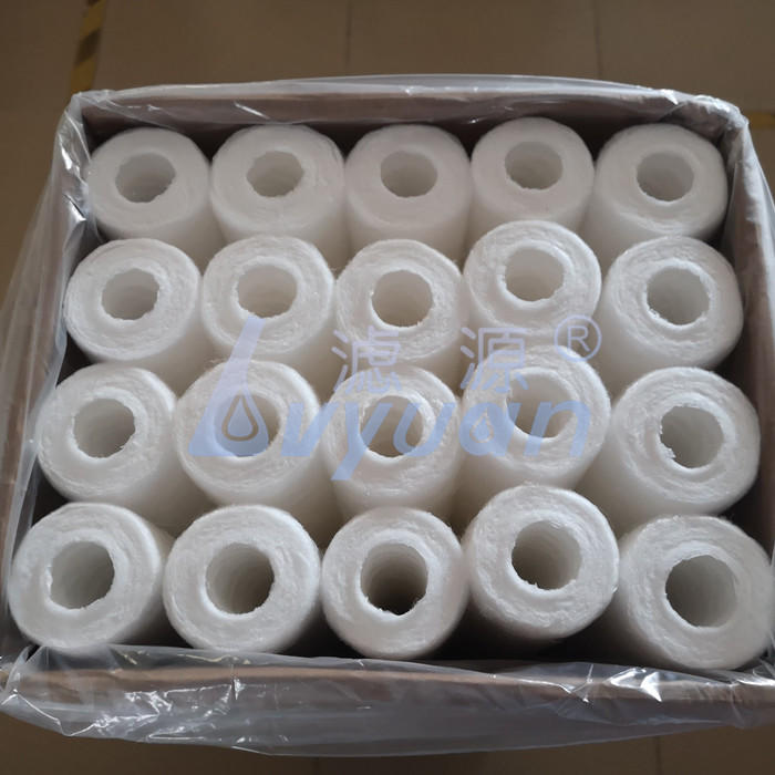 Industrial deep filtration stainless steel housing filter 5 10 25 microns spun polypropylene filter cartridge hairy type