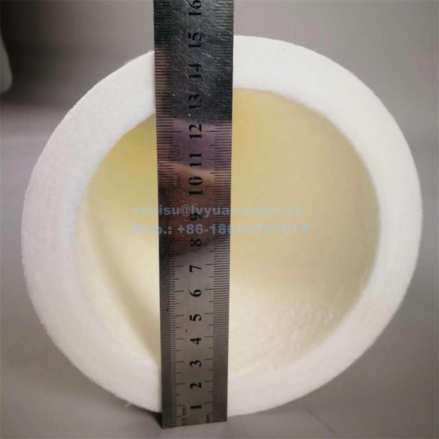 Large Diameter 152mm High Flow Polypropylene Melt Blown Coreless filter cartridge for liquid treatment Pre-filtration