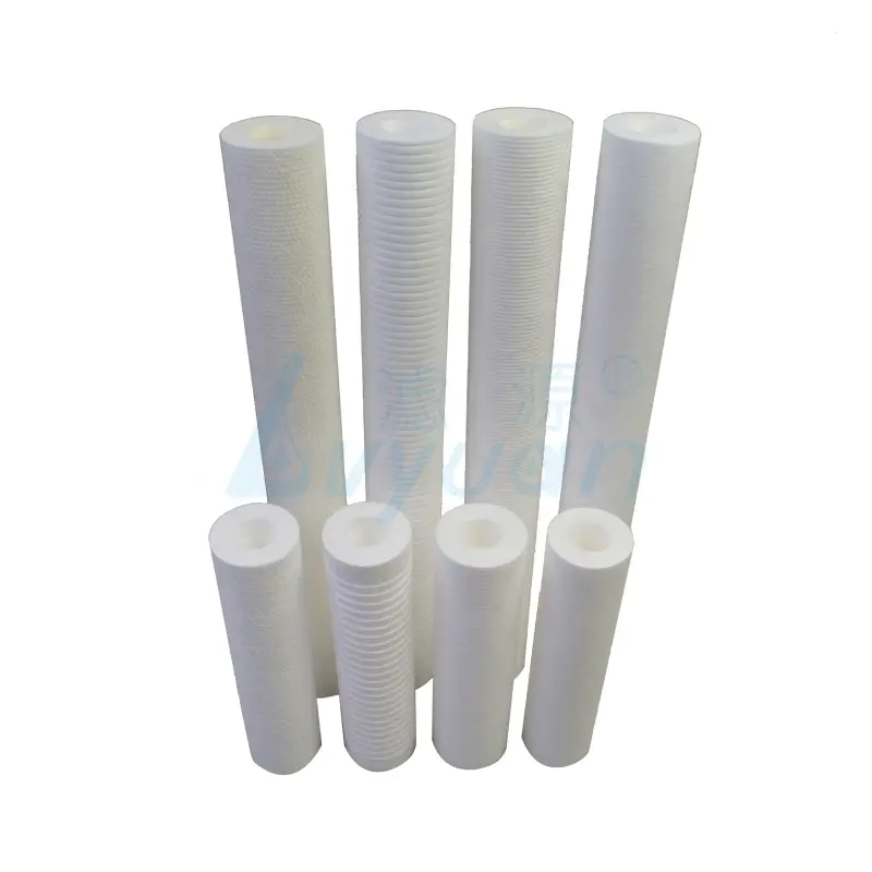 1 5 10 20 25 50 75 100 150 micron pp water filter cartridge with pp filter core
