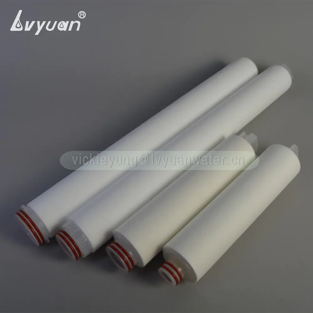 Big diameter 4.5x40 inch water filter pleated/melt blown filter cartridge polypropylene filter with plastic connector code