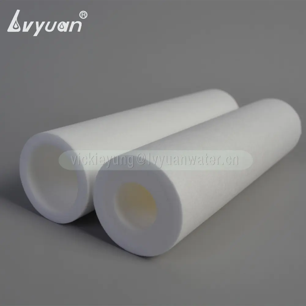 High flow water filter rate PP material 40 inch big blue water filter cartridge for 10 micron industrial water filter machine