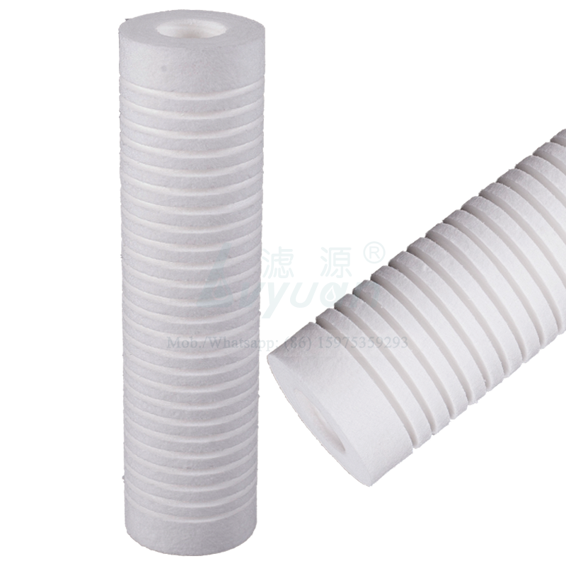 Deep sediment water filtration 1/5/10/25 microns 10 inch pp groove filter cartridge for household industrial water prefilter