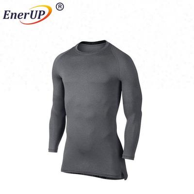 Mens Copper sports Wear Stretch Compression Top Shirt , Slimming Body Shaper Short Sleeve Shirt