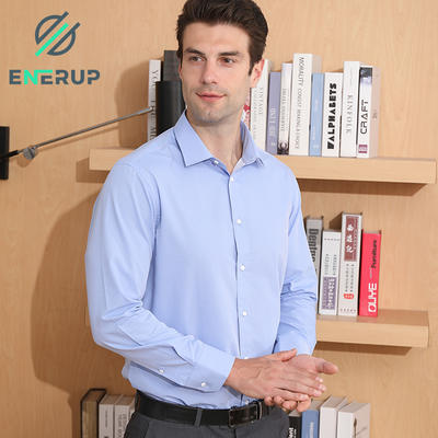 Enerup High Quality Unisex Formal Tee Shirt Slim Fit T Shirts For Men Cotton Copper Anti-Microbial Polyester Shirt
