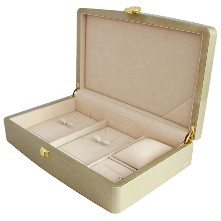 wholesale golden color unique personalized luxury acrylic gift boxes packaging 31.5x19.8x7cm