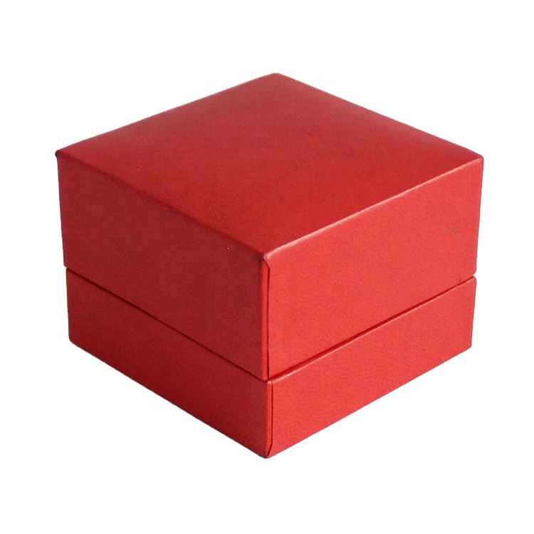 new product wholesale custom luxury square jewelry engagement gift ring box with logo 7x7x5.2cm