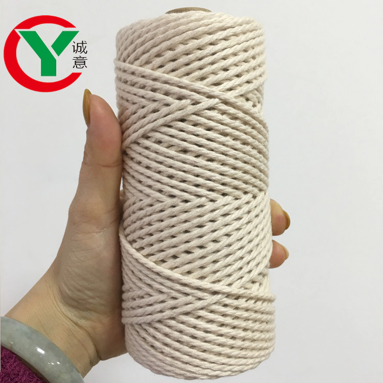 white braided twisted Macrame Cheap Rope Cotton Cord 2mm 3mm 4mm 5mm/wholesale macrame organic cotton twisted cord