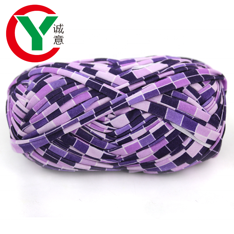 Free shipping Wholesale t shirt yarn chunky crochet yarn