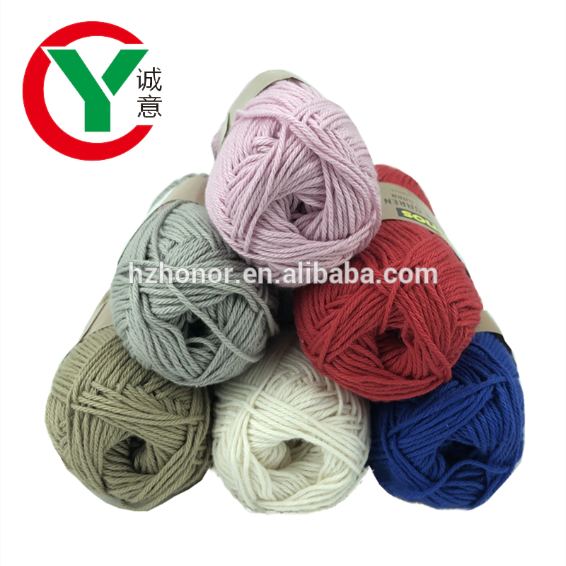 Wholesale crochet yarn 100%cotton /acrylic/Polyester knitting yarn Hand knitting yarn