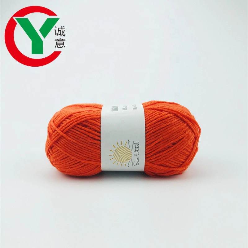 China supply eco-friendly high quality 100 polyester yarn hand knitting yarn