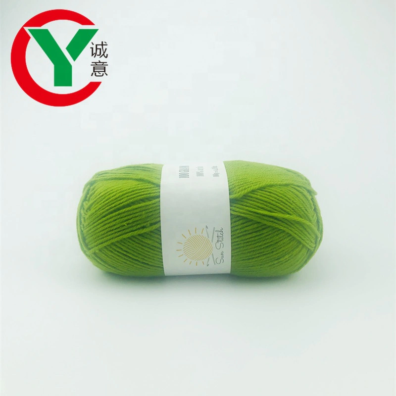 wholesale 4 ply 100% acrylic yarn ballfor hand knitting baby sweater/ socks yarn