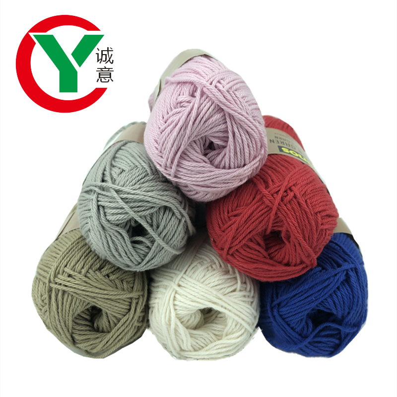 In stock 100% organic cotton yarns manufactures for hand knitting yarn
