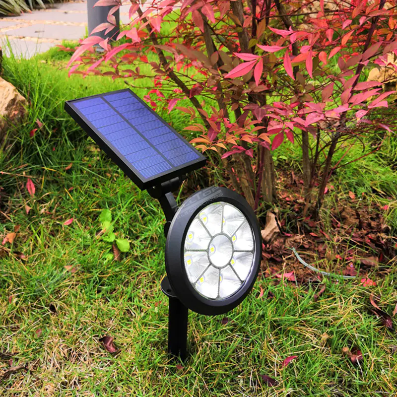 ALLTOP New Solar Spotlight LED Landscape Lamps solar Garden lights with RGB change
