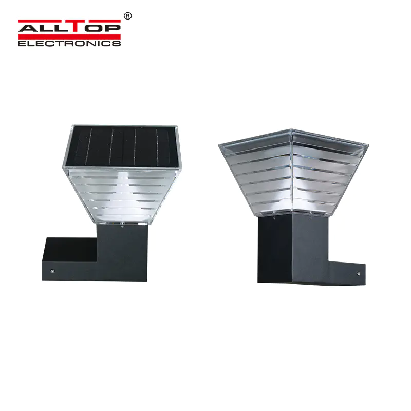 ALLTOP High quality Aluminum PC waterproof long time lighting IP65 outdoor 5 watt solar led garden light