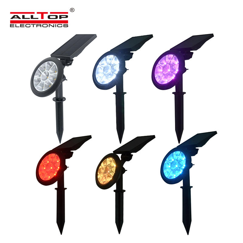 ALLTOP Christmas Hot Selling Solar Garden RGB Colorful Changing LED Light