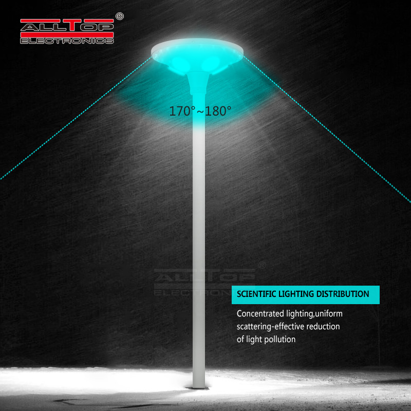 ALLTOP High quality waterproof outdoor park road lighting ip65 30 60 w led solar garden lamp