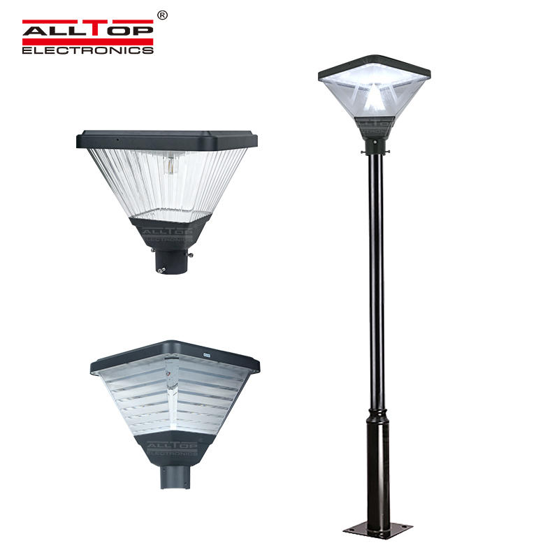 ALLTOP Outdoor waterproof ip65 smd 20w led solar post top garden light for park road lighting