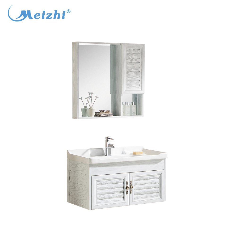 Made in china bathroom 80 aluminum sink cabinet set