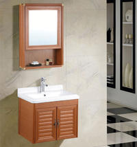 Manufacturer supply small design economic wall hung cheap single bathroom vanity