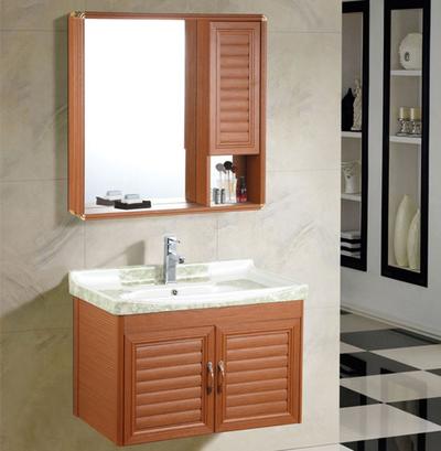 American Contemporary Bathroom Vanity With Marble Countertop