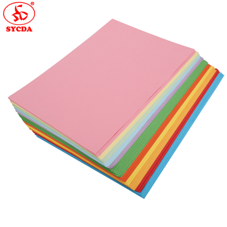 A4 size factory sale good quality color woodfree paper