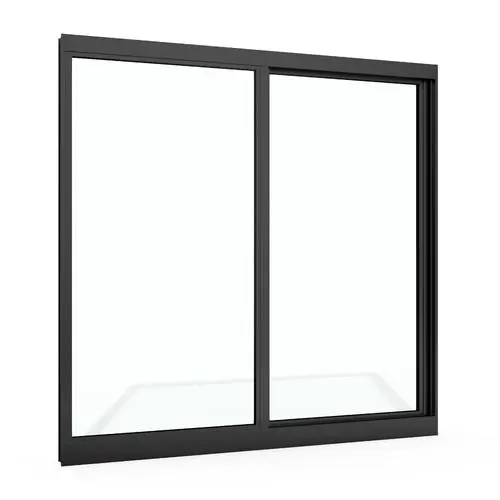 Black Color Aluminum Frame Single Glass High Quality Aluminum Sliding Door Manufacturer