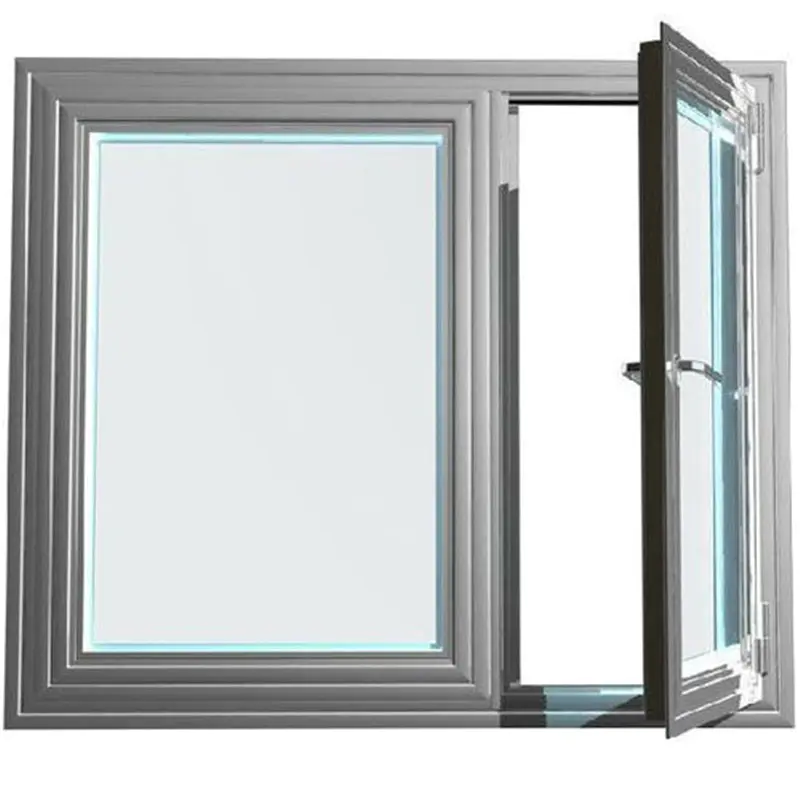 White 6mm Single Tempered Glass New Style Horizontal Thermal Aluminum Sliding Window