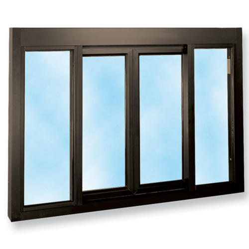 Wood Grain Color Aluminum Frame Powder Coating Ready To Ship High Quality Aluminum Sliding window