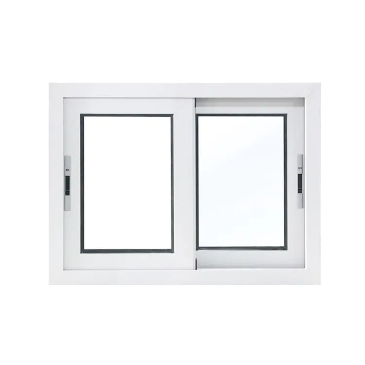 High Quality Factory Price Sound Insulation Double Glass Aluminum Frame Powder Coating Sliding Window