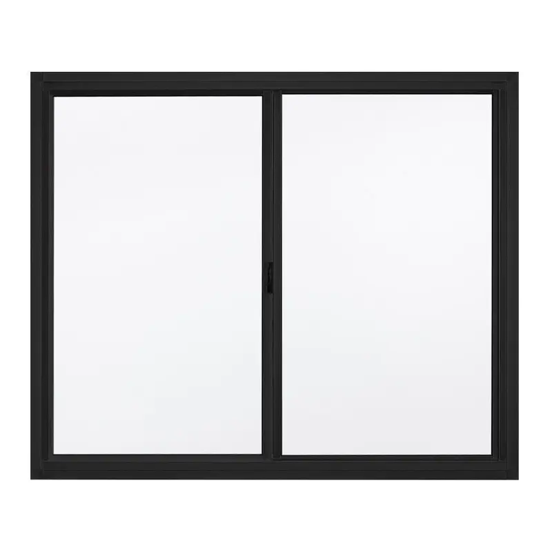 Black Color Aluminum Frame Single Glass High Quality Aluminum Sliding Door Manufacturer