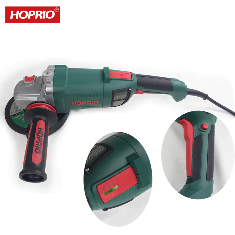 Hoprio heavy industry 6 inch portable angle grinder with brushless motor