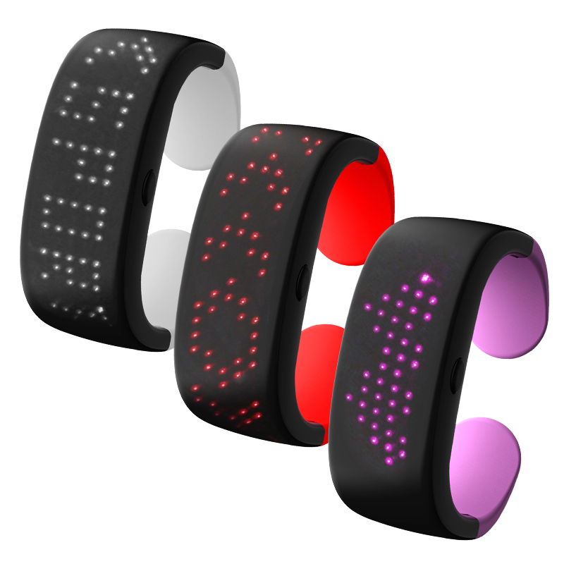 Smart APP Bluetooth Led Wristband Bracelet Mobile Control Magic Display Party Flashing Bracelet Wristband