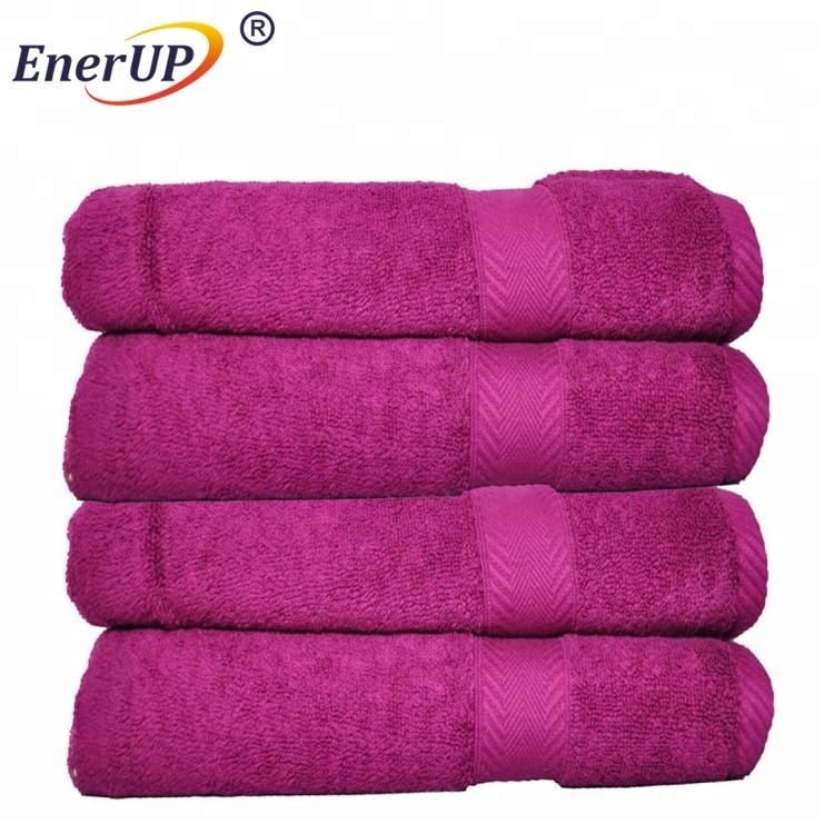 custom 100% cotton material fabric hotel bathroom towel