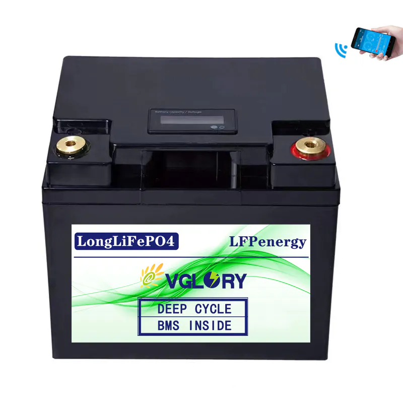 With BMS balancing system 12v 100ah lithium ion battery pack