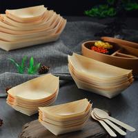disposable sushi boat natural and disposable comp stable for catering and home use