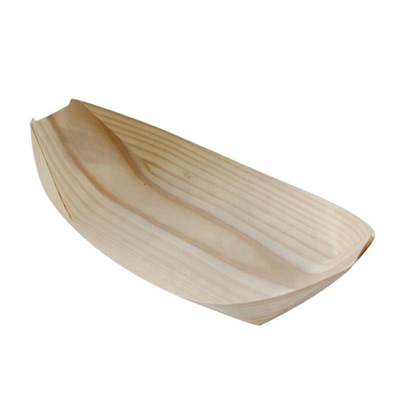 Hot sales customized size pine wood sushi boat