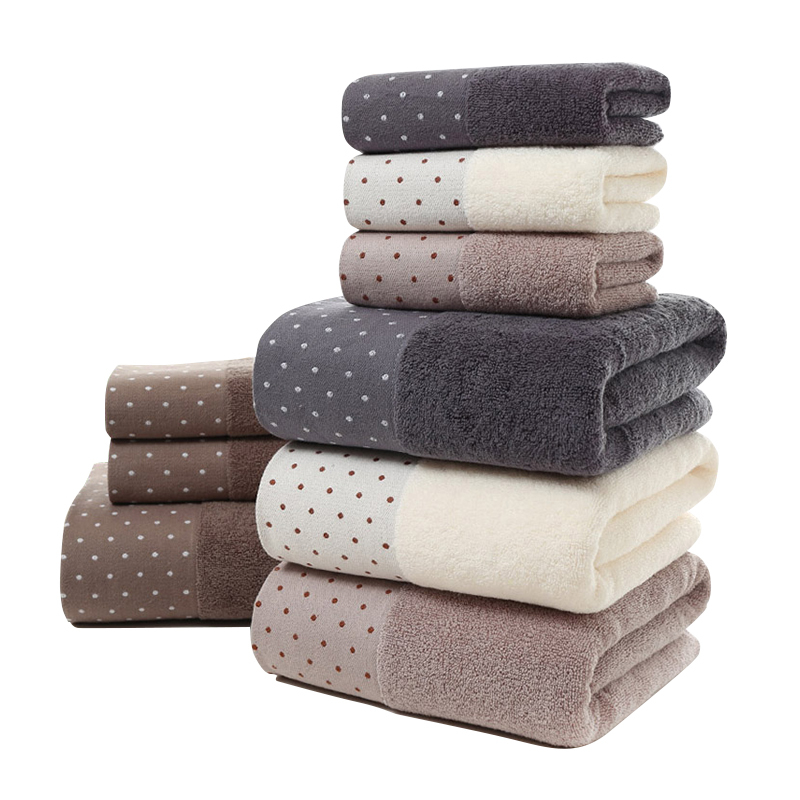 Super soft household towel plain dyed 100% cotton bath towel gift sets