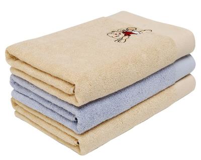 Wholesale 100% cotton fabric plain dyed bath towel