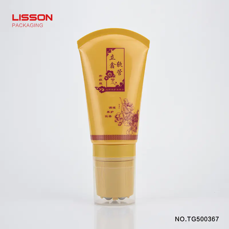 150ml 50mm roll on applicator massage cream tube packaging for lotion/oil