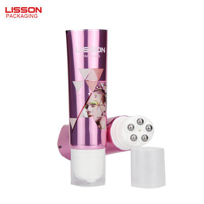 100ml stainless steel ball squeeze tube packaging for body massage