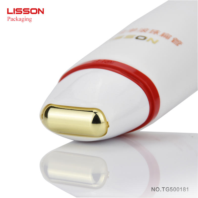 100-200ml customized pe facial and body luxury massage roller tube packaging