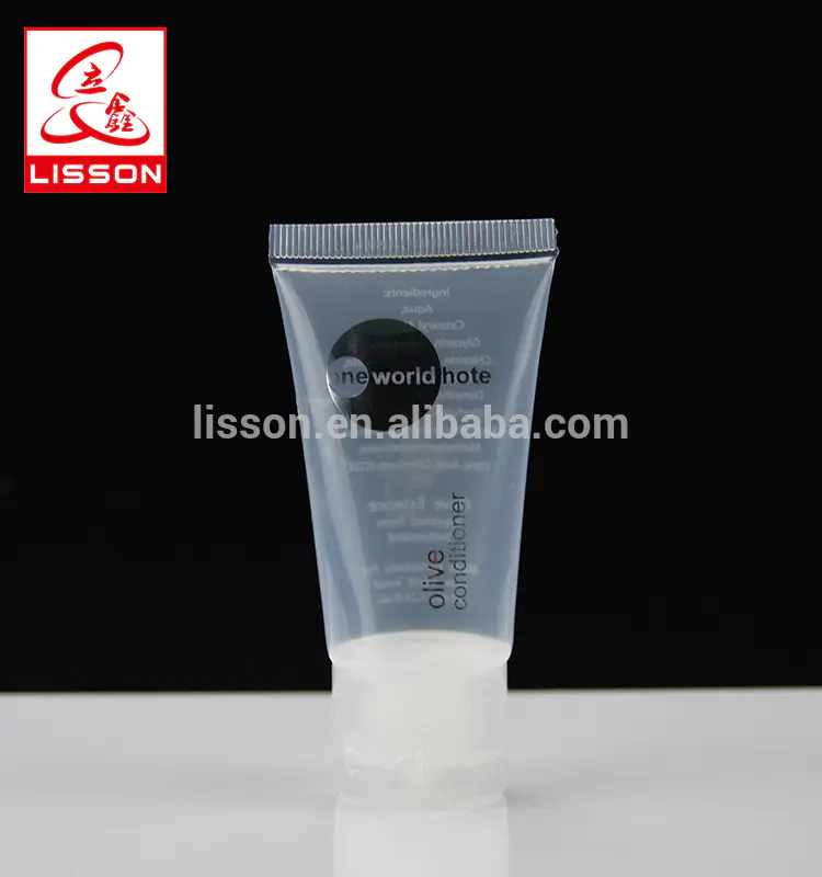 30ml hotel bathroom amenity shampoo tube with flip top cap for bath gel conditioner body lotion
