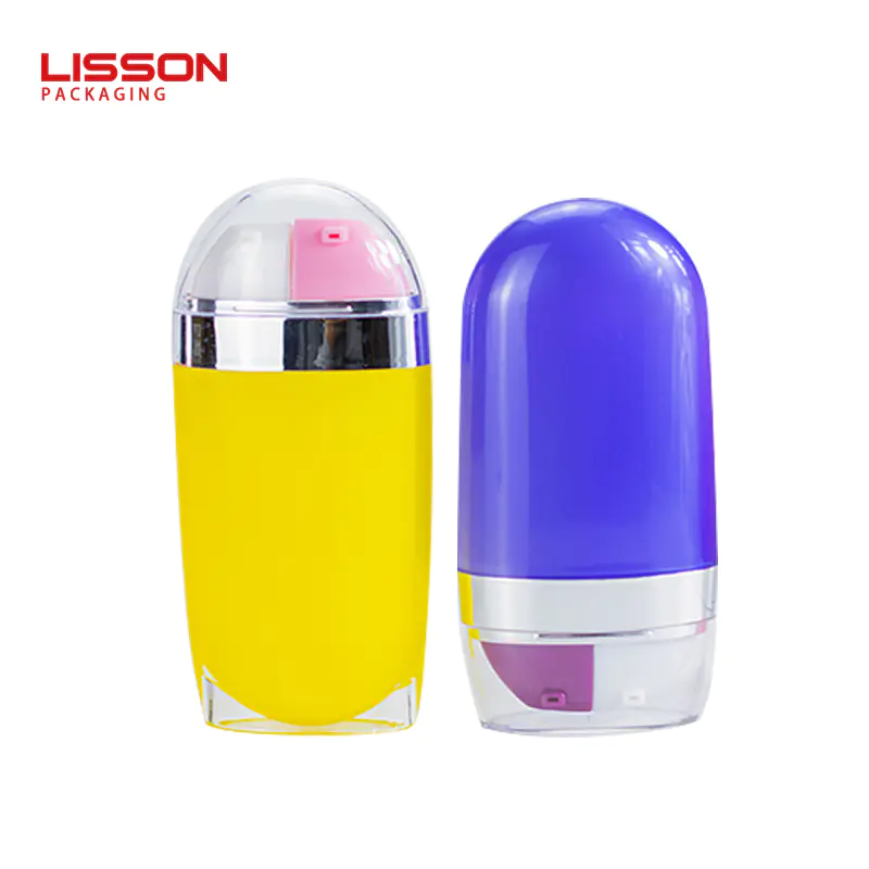 manufacturer plastic twin/dual chamber pump dispensing bottle 20ml container for different liquid