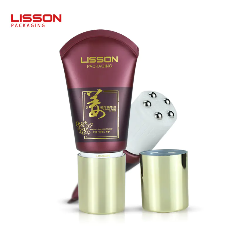 150ml empty custom plastic five rollers massage essence oil cream tube packaging