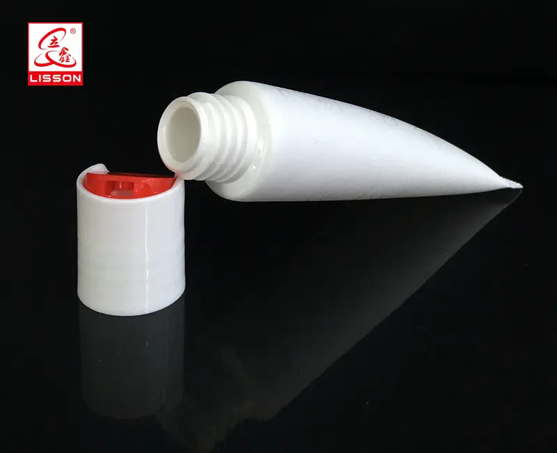 bpa free hdpe sunscreen cream cosmetic packaging tube with disco screw cap