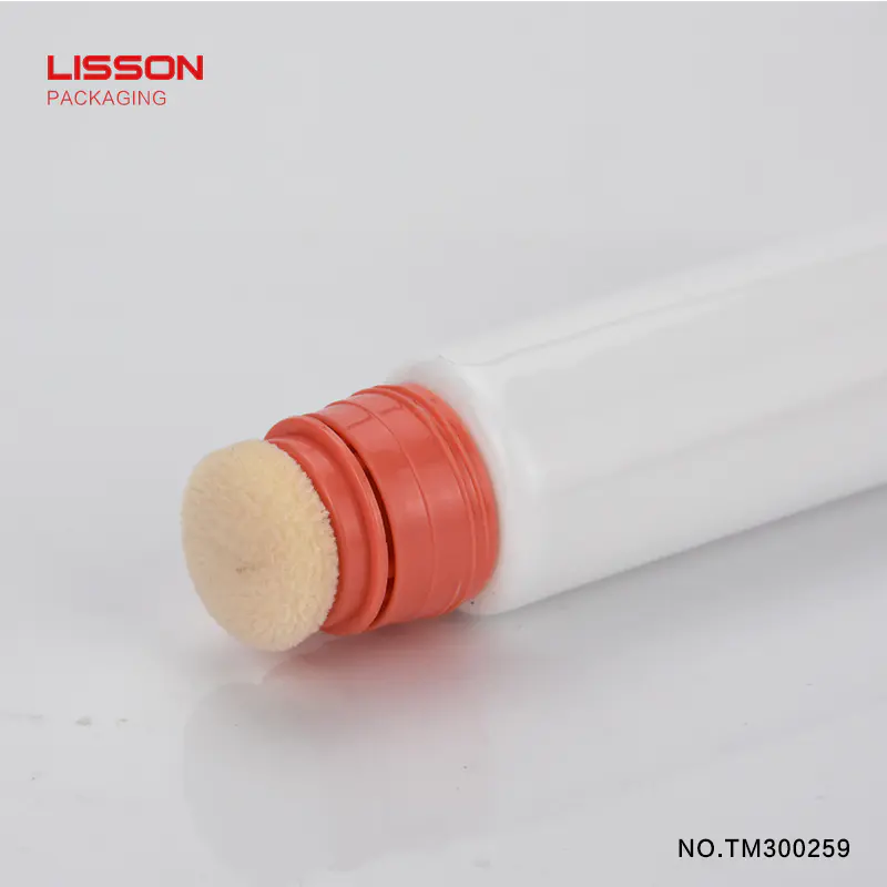 Best sell cosmetic tube with sponge applicator for BB cream packaging
