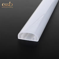 led light strip plastic frost channel with PC or PMMA materials